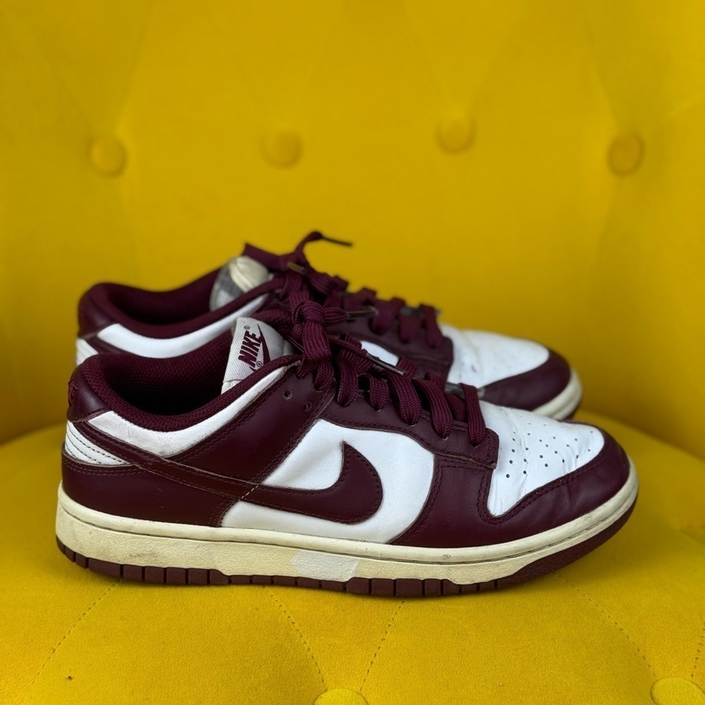 Vintage 1999 Nike Dunk Low White Team Red No Box Size 7.5